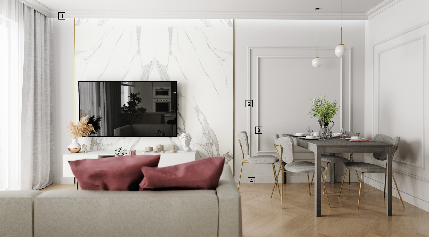 Listwa ścienna Mardom Decor MD235