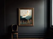 fresh_wizard_a_blank_11_picture_frame_with_black_trim_sitting_o_872e7359 7222 40c5 aeef a38c7791a91a